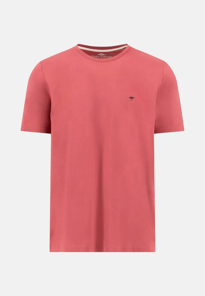fynch-hatton-Crew Neck T-Shirt Berry