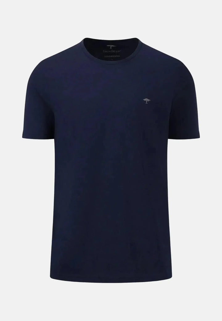 fynch-hatton-Crew Neck T-Shirt Navy