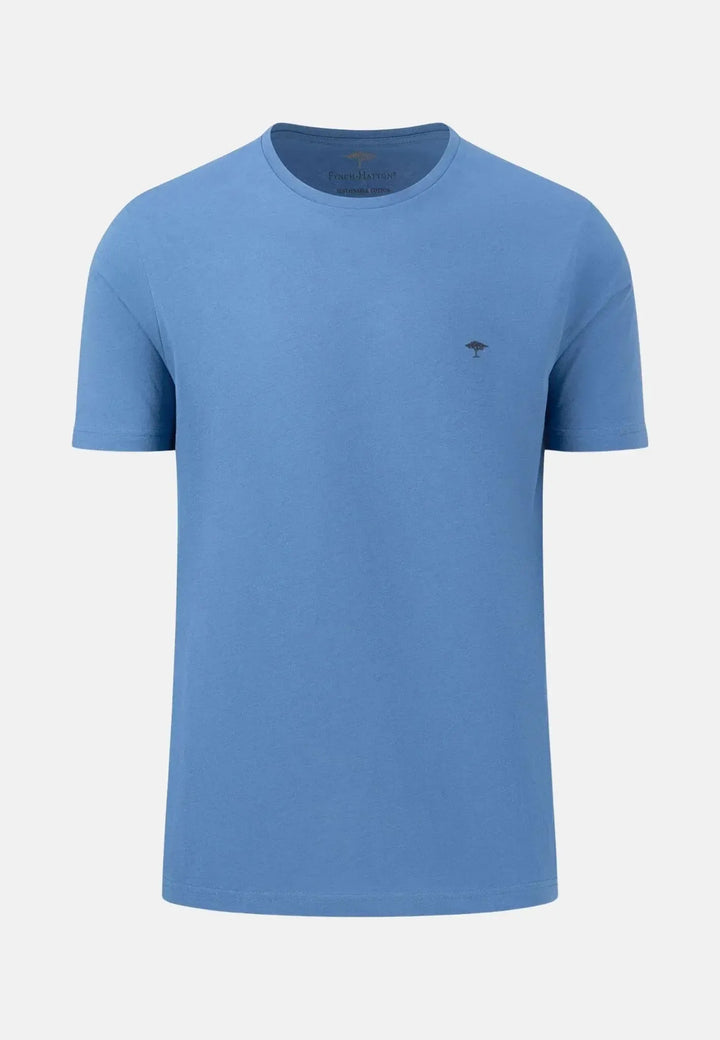 fynch-hatton-Crew Neck T-Shirt Pacific
