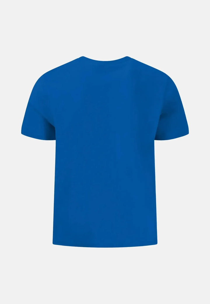 fynch-hatton-Crew Neck T-Shirt Strong Blue