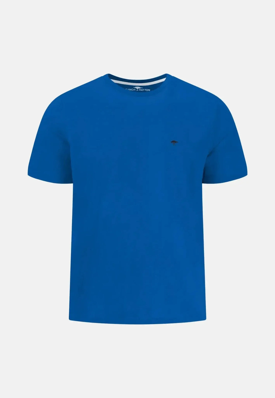 fynch-hatton-Crew Neck T-Shirt Strong Blue