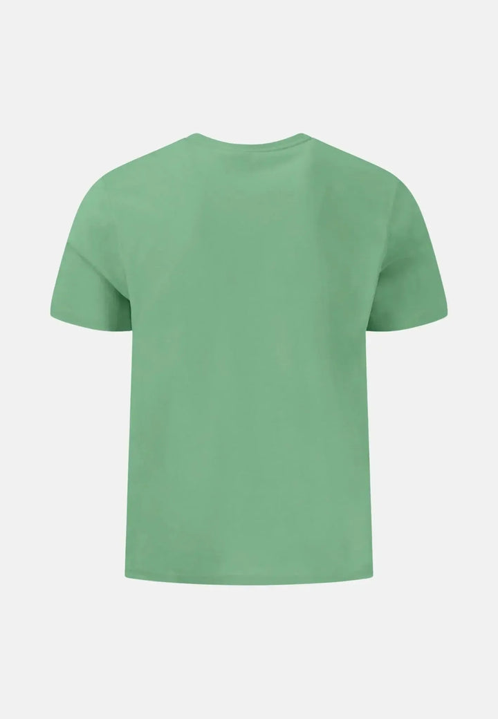 fynch-hatton-Crew Neck T-Shirt Turf Green
