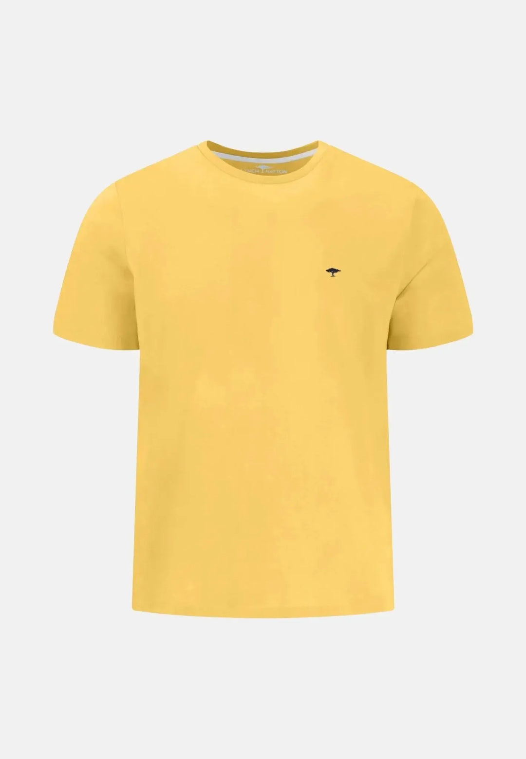 fynch-hatton-Crew Neck T-Shirt Vivid Yellow