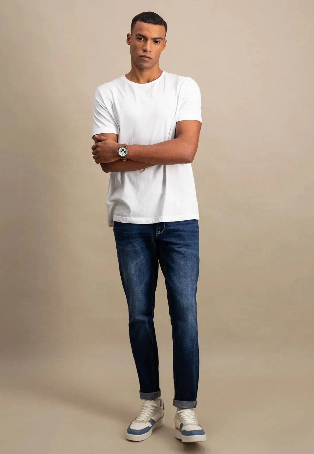 fynch-hatton-Crew Neck T-Shirt White