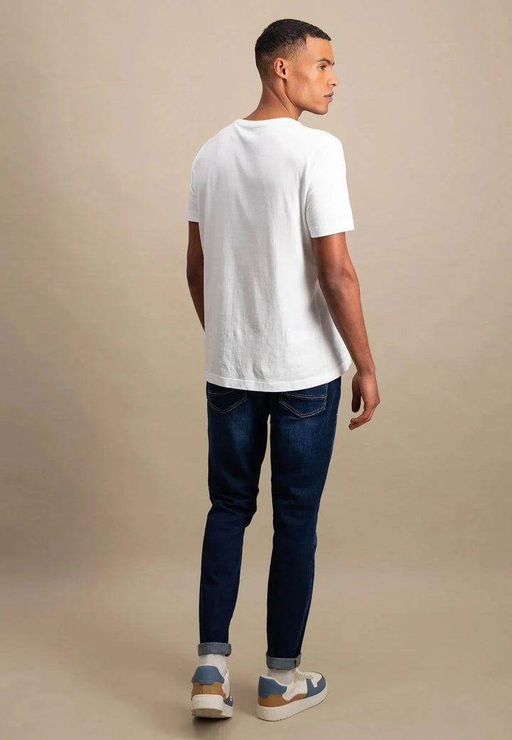 fynch-hatton-Crew Neck T-Shirt White