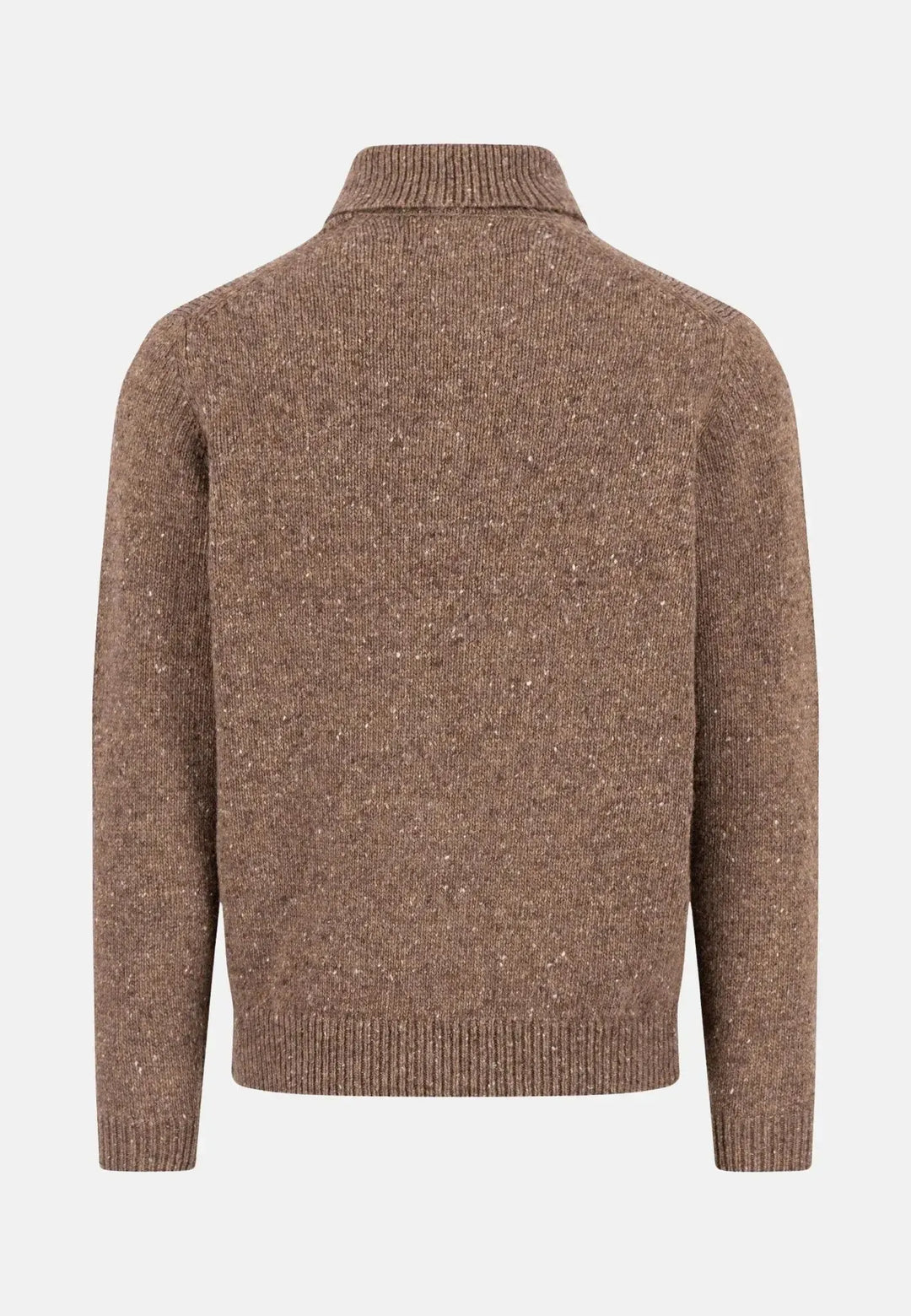 fynch-hatton-Donegal Wool Rollneck Knit Dark Chocolate