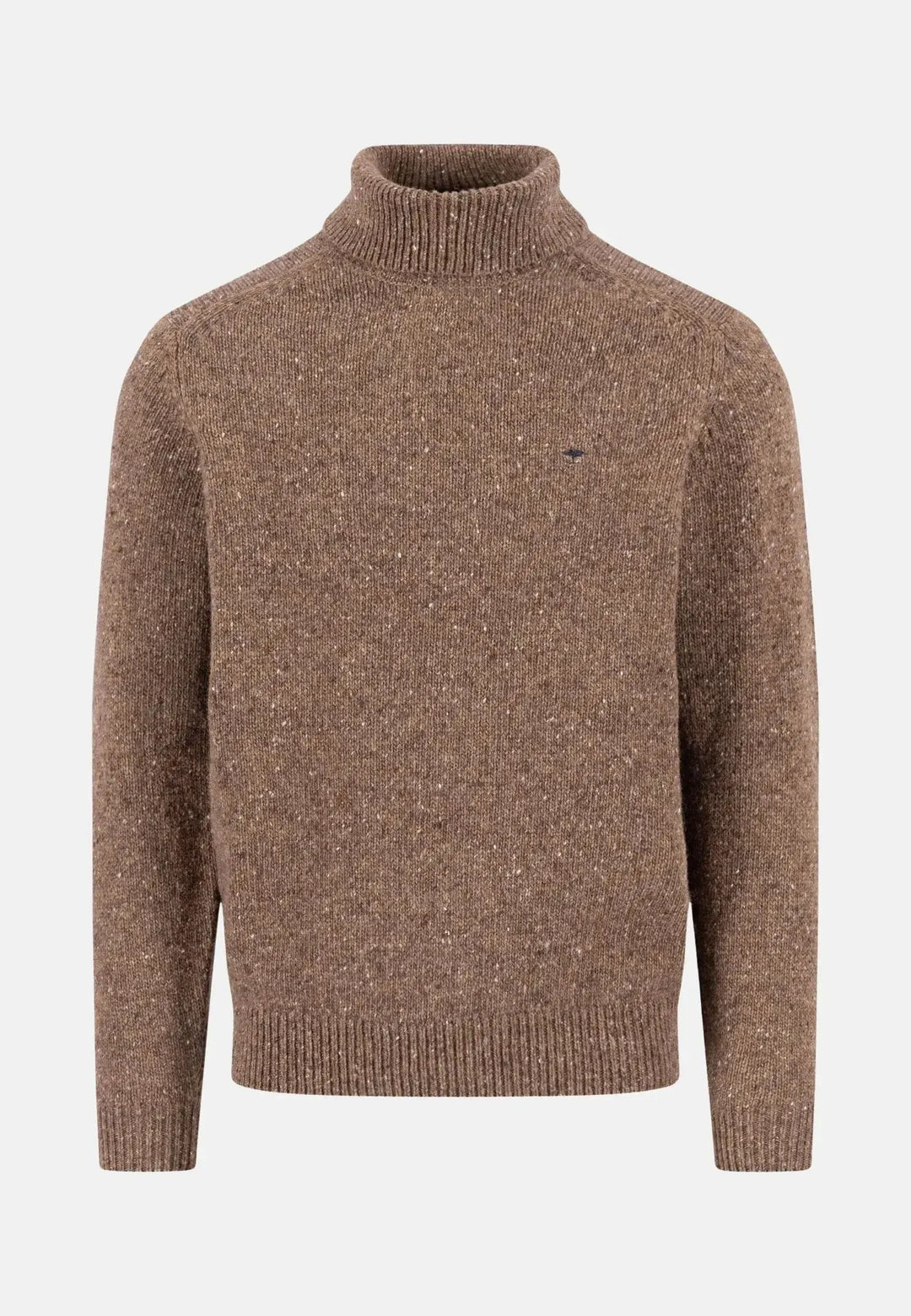 fynch-hatton-Donegal Wool Rollneck Knit Dark Chocolate