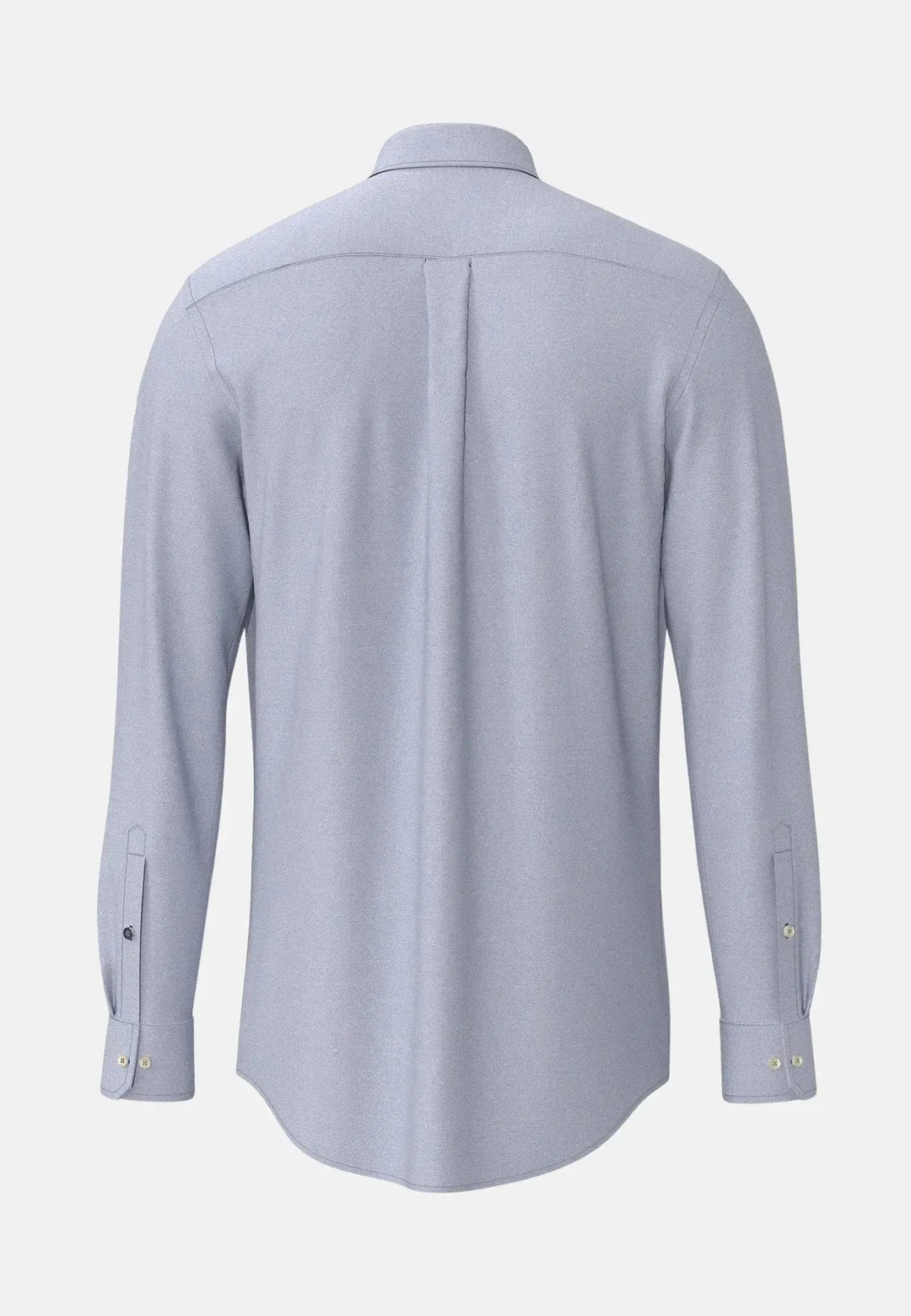fynch-hatton-Essential Flannel Button Down Shirt Crystal Blue