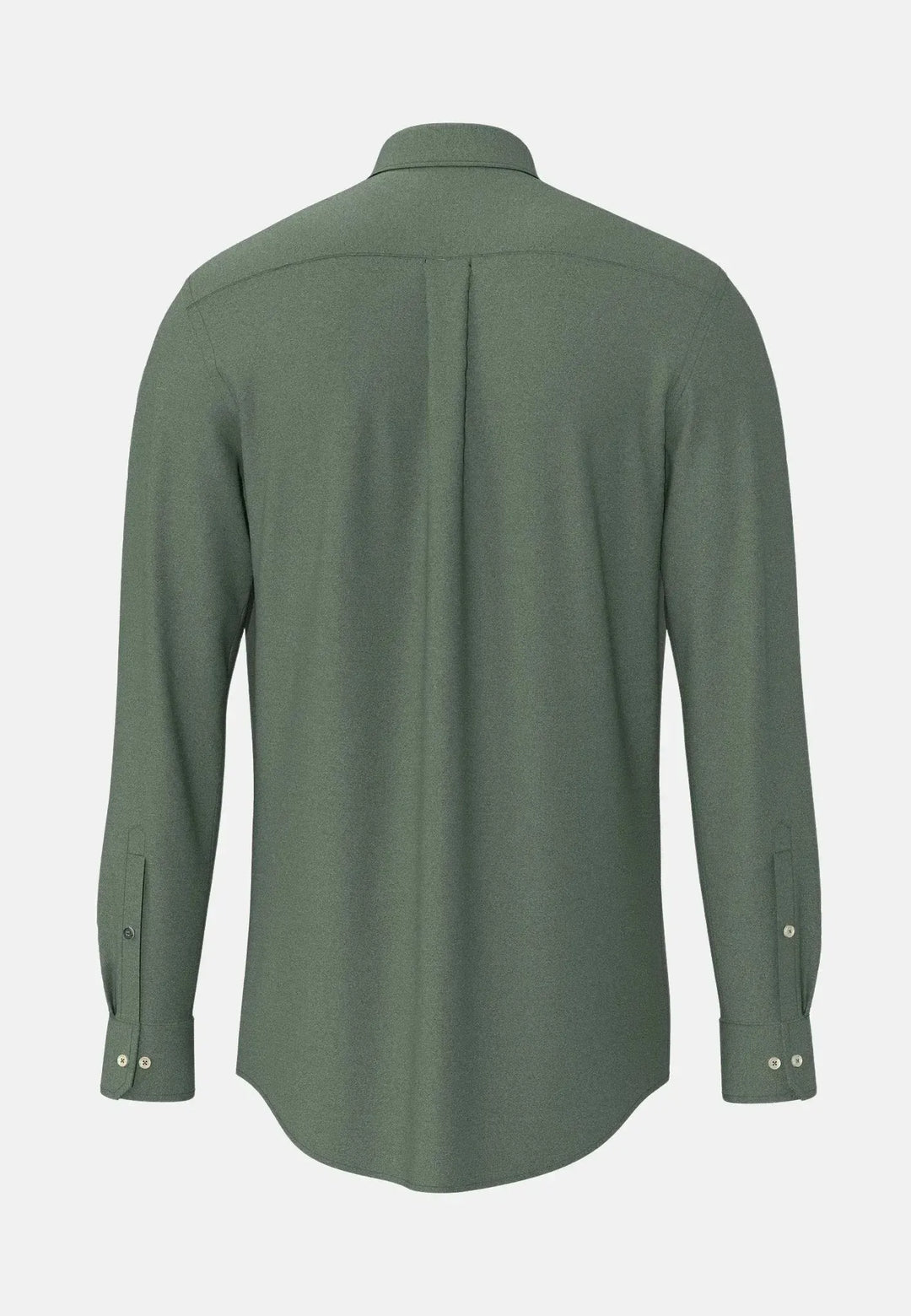 fynch-hatton-Essential Flannel Button Down Shirt Fern