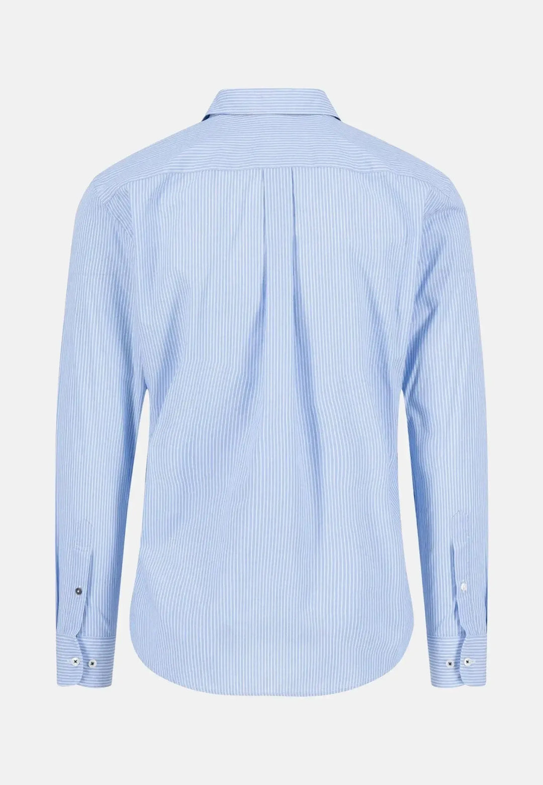 fynch-hatton-Essential Striped Kent Collar Shirt Soft Blue