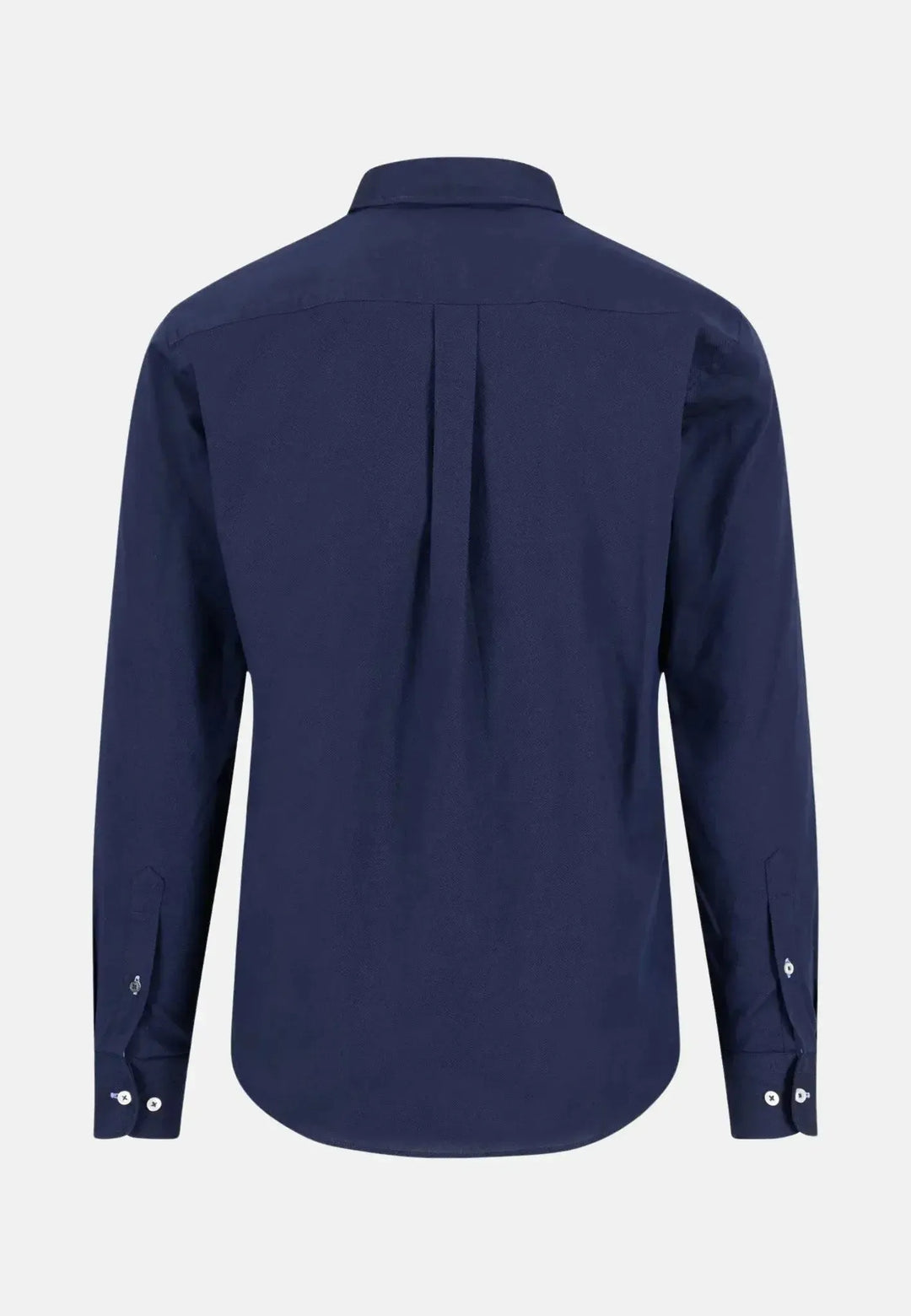 fynch-hatton-Essential Textured Dobby Shirt Navy