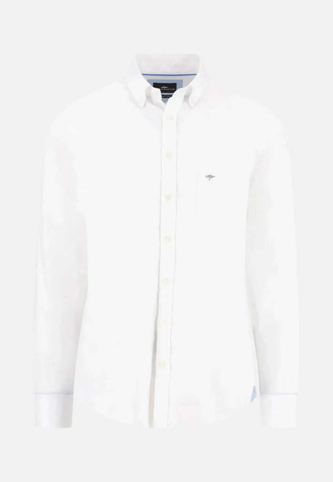 fynch-hatton-Essential Textured Dobby Shirt White
