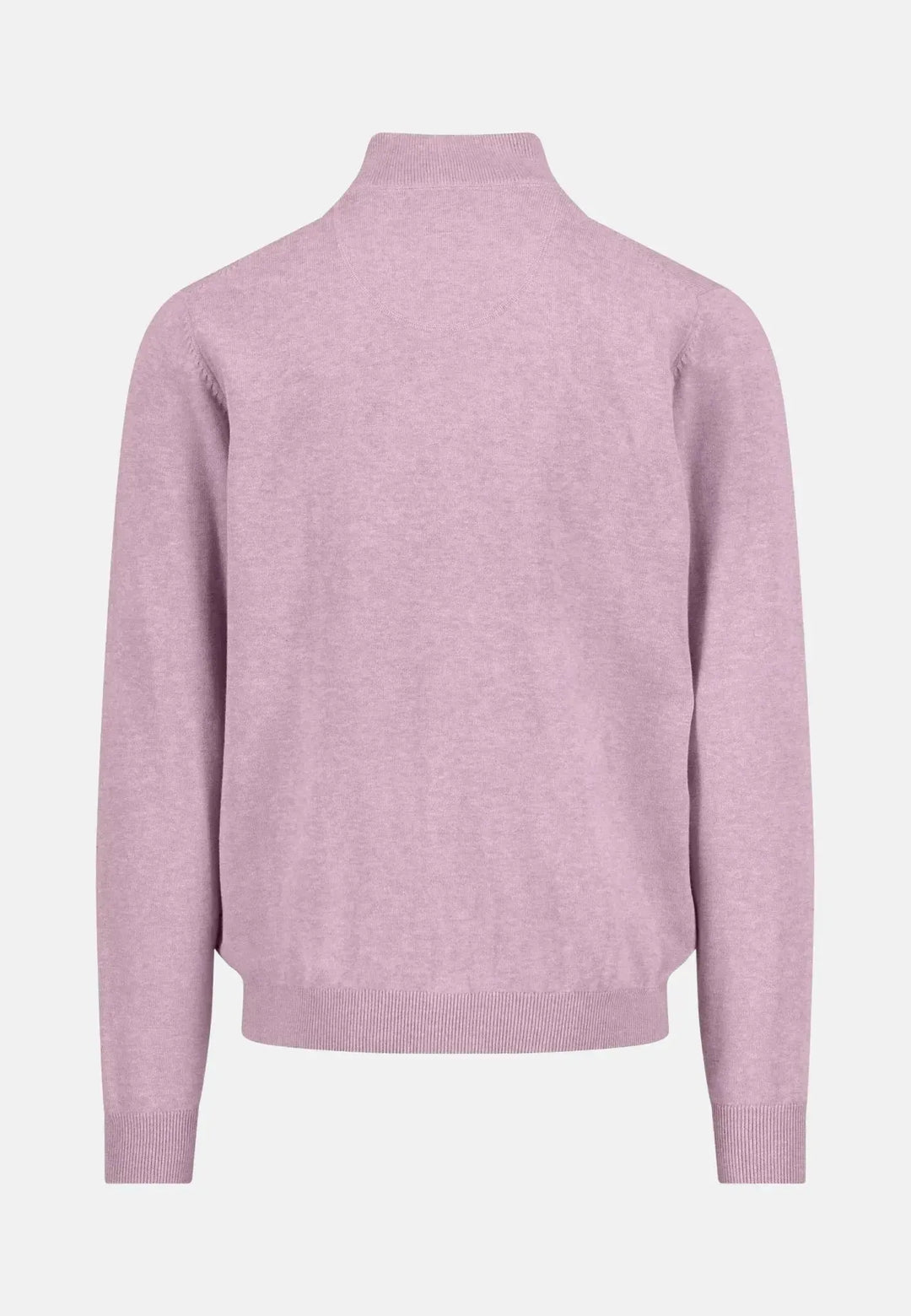 fynch-hatton-Fine Knit Cotton 1/4 Zip Magnolia