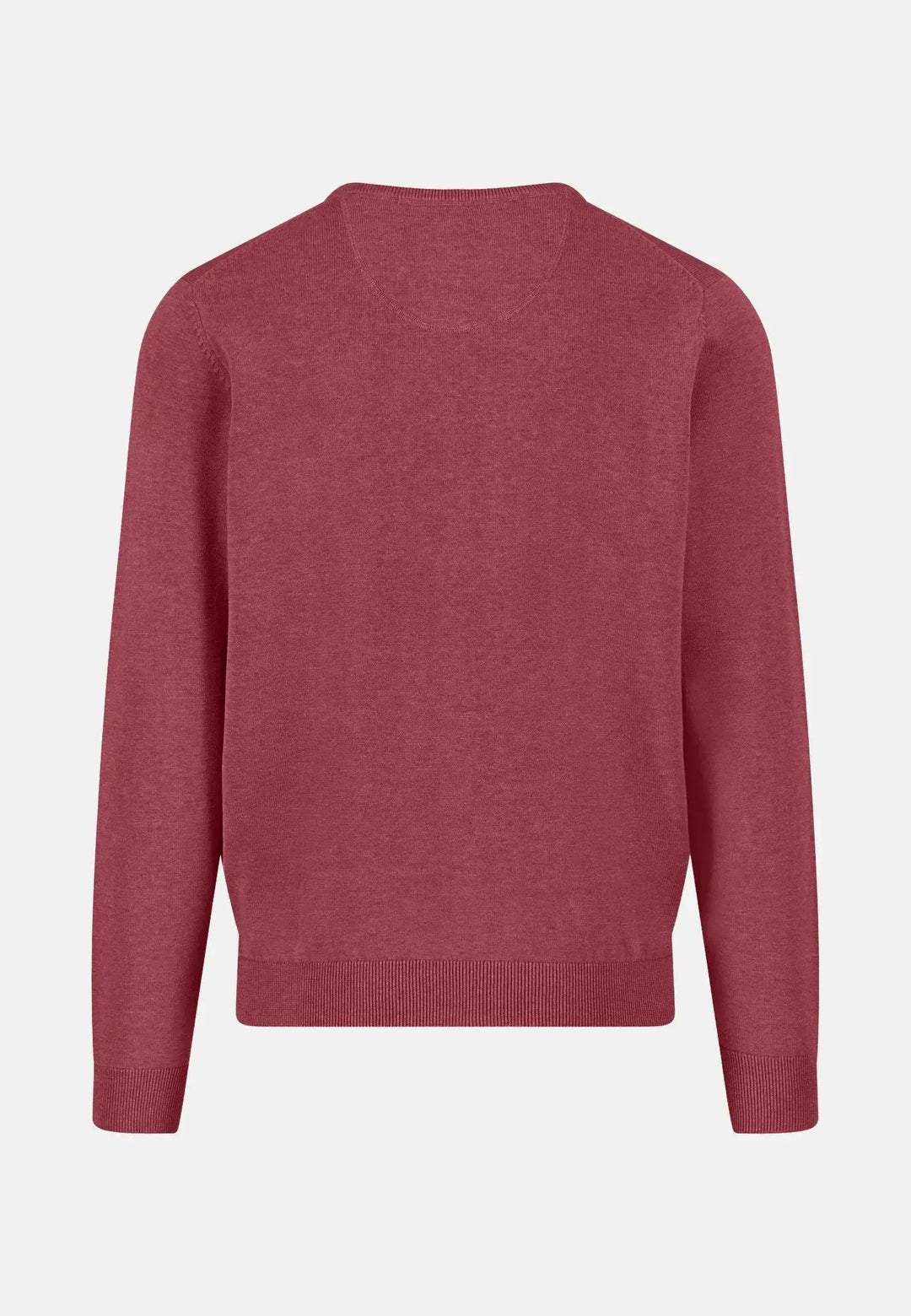 fynch-hatton-Fine Knit Cotton Crewneck Berry