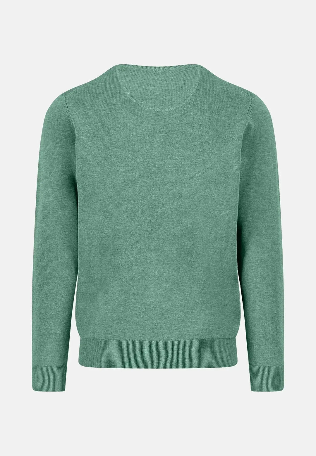 fynch-hatton-Fine Knit Cotton Crewneck Fern