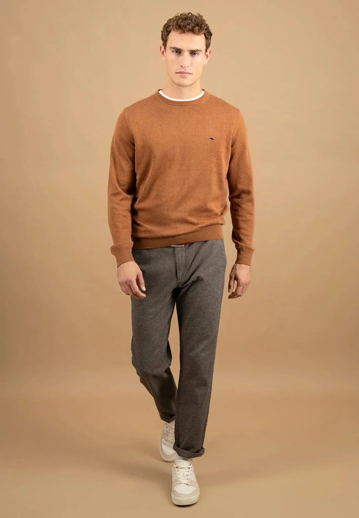 fynch-hatton-Fine Knit Cotton Crewneck Hazel