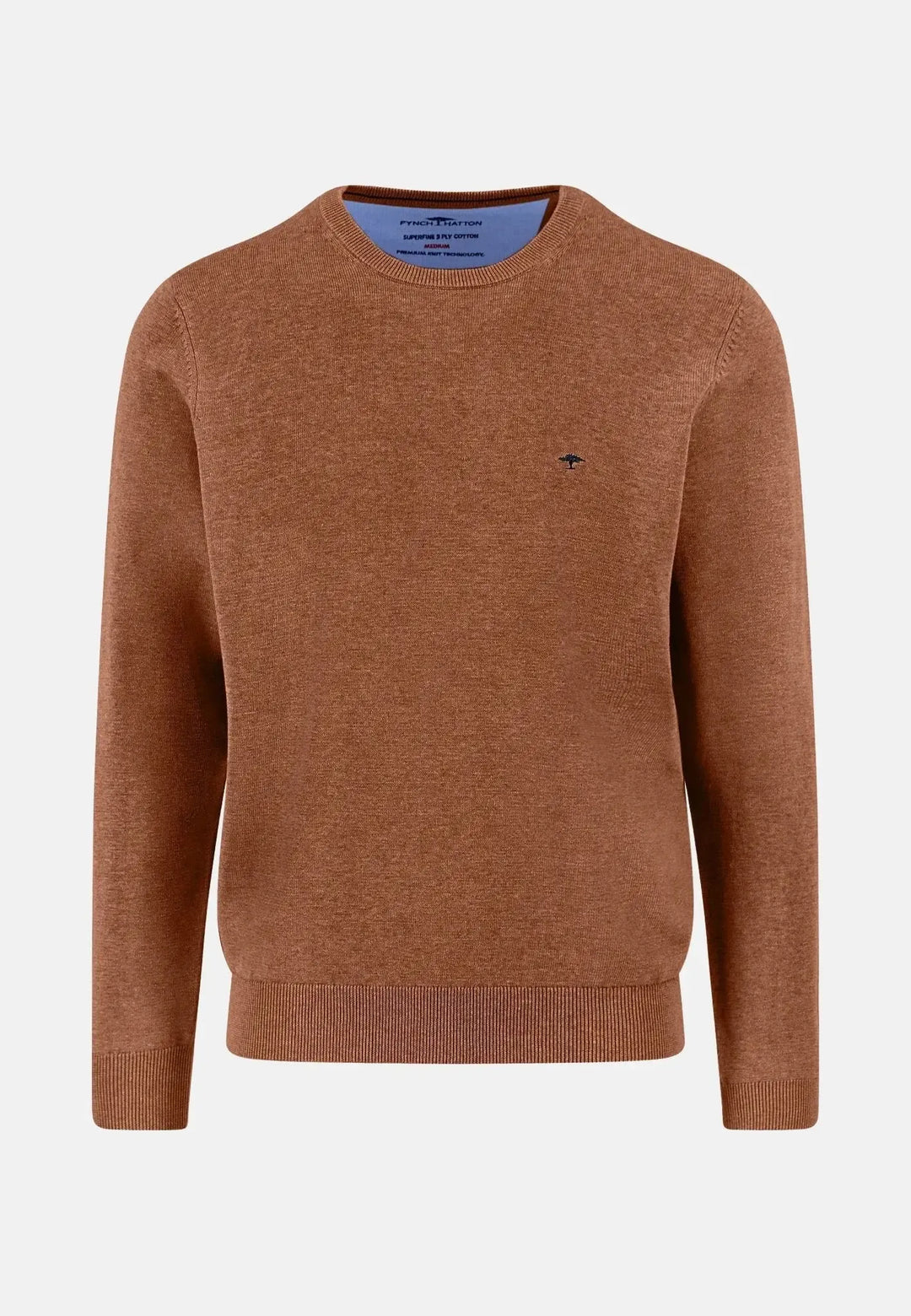 fynch-hatton-Fine Knit Cotton Crewneck Hazel