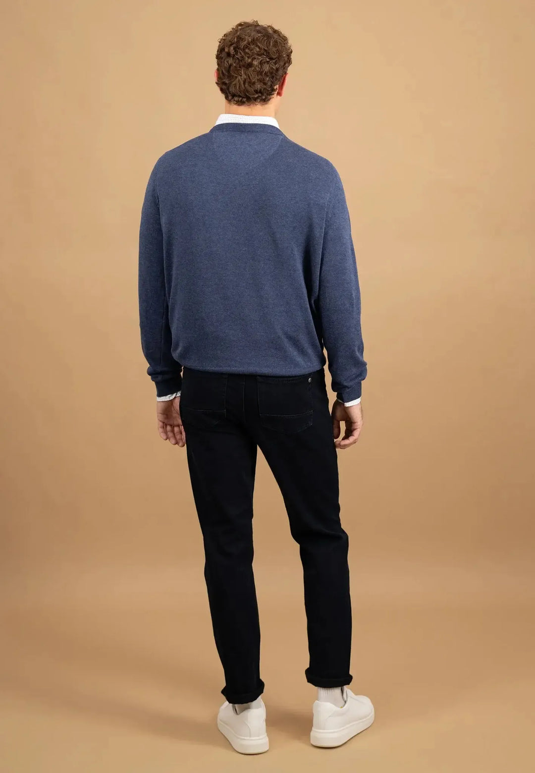 fynch-hatton-Fine Knit Cotton Crewneck Night