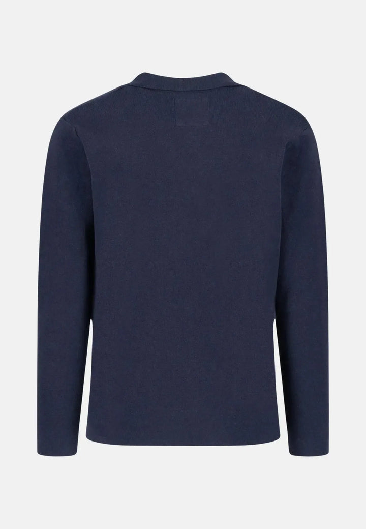 fynch-hatton-Full Needle Cotton Blazer Navy