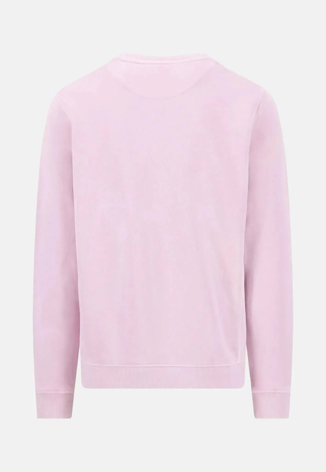 fynch-hatton-Garment Dyed Crewneck Sweatshirt Magnolia