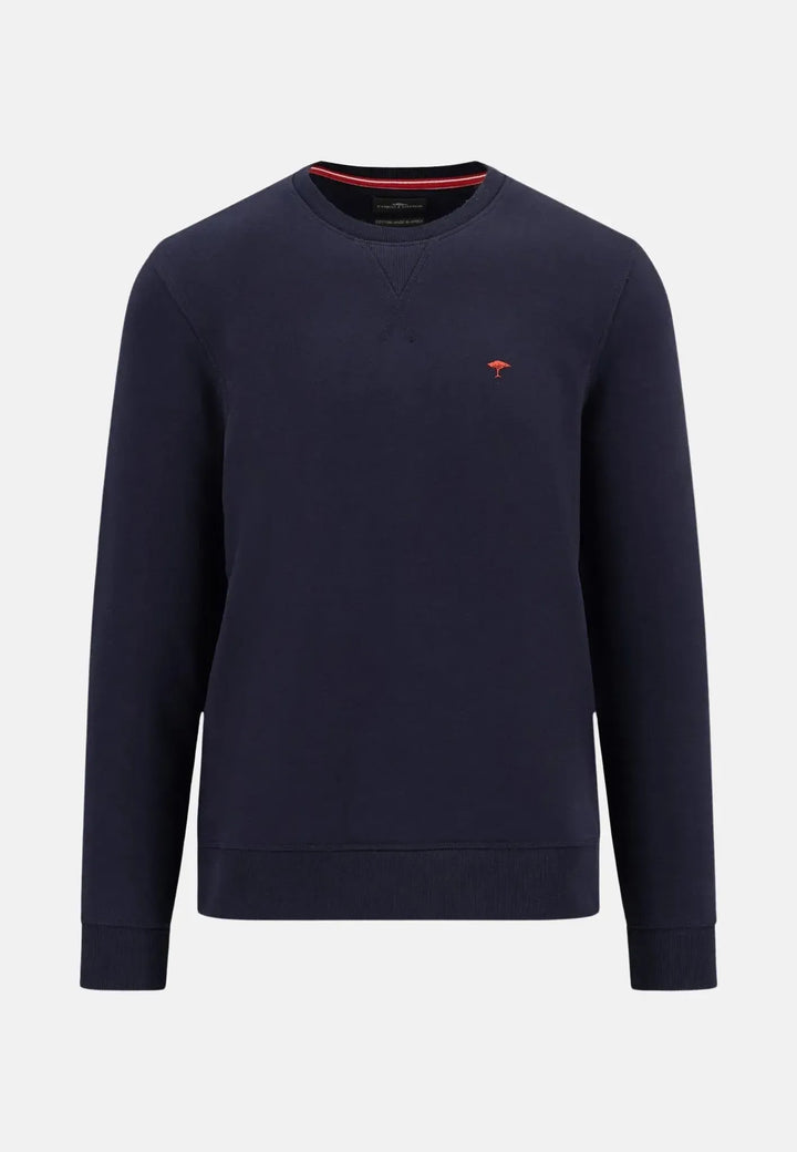 fynch-hatton-Heavyweight Crewneck Sweatshirt Navy