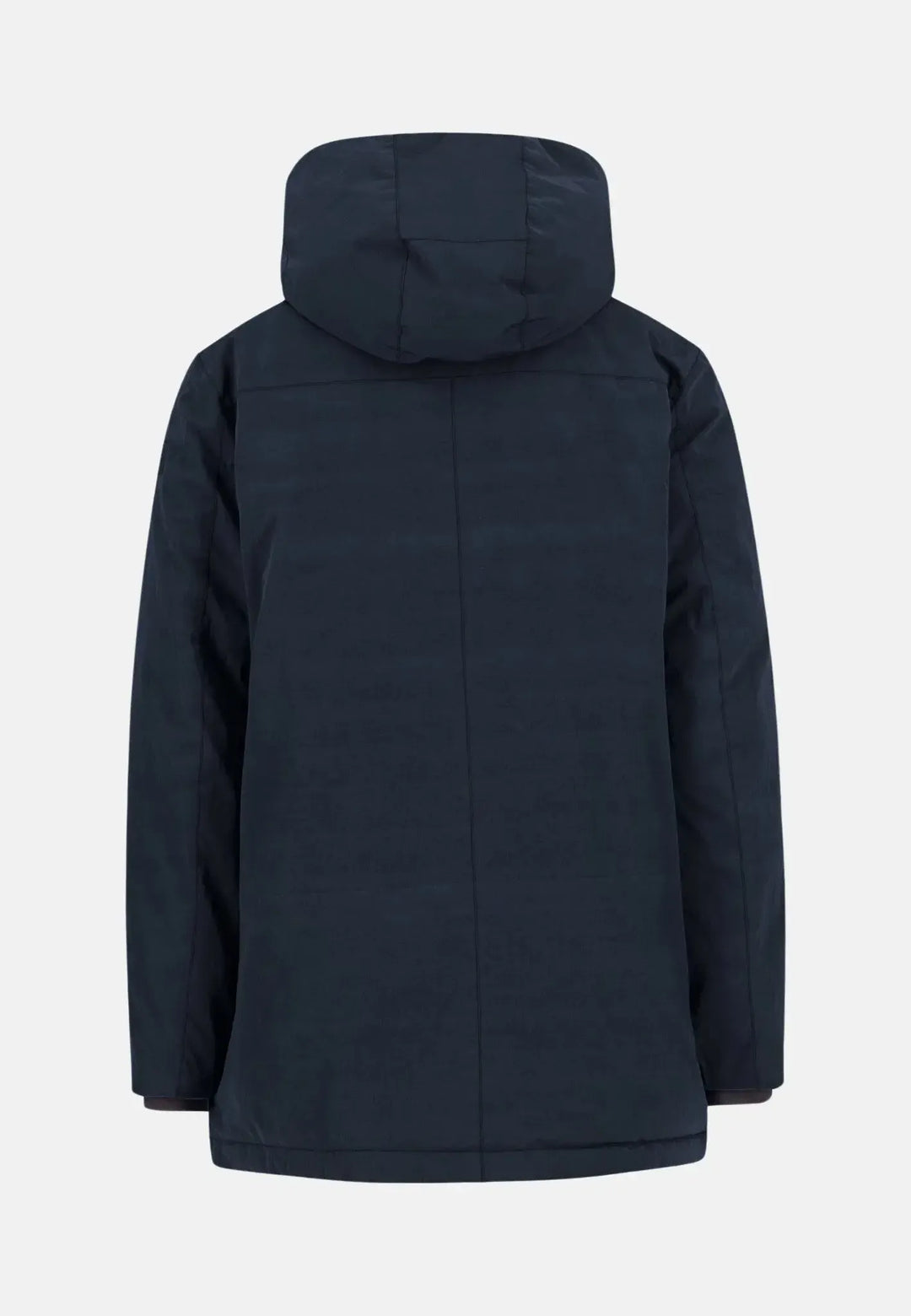 fynch-hatton-Hooded Winter Parka Jacket Dark Navy