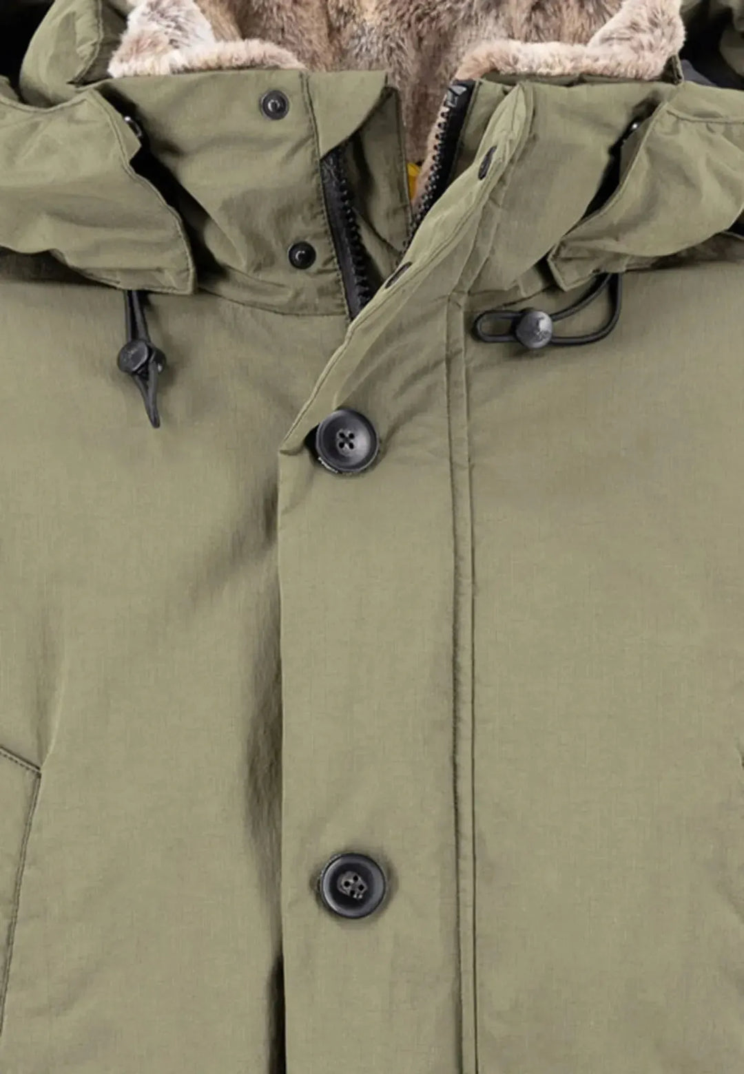 fynch-hatton-Hooded Winter Parka Jacket Dusty Forest