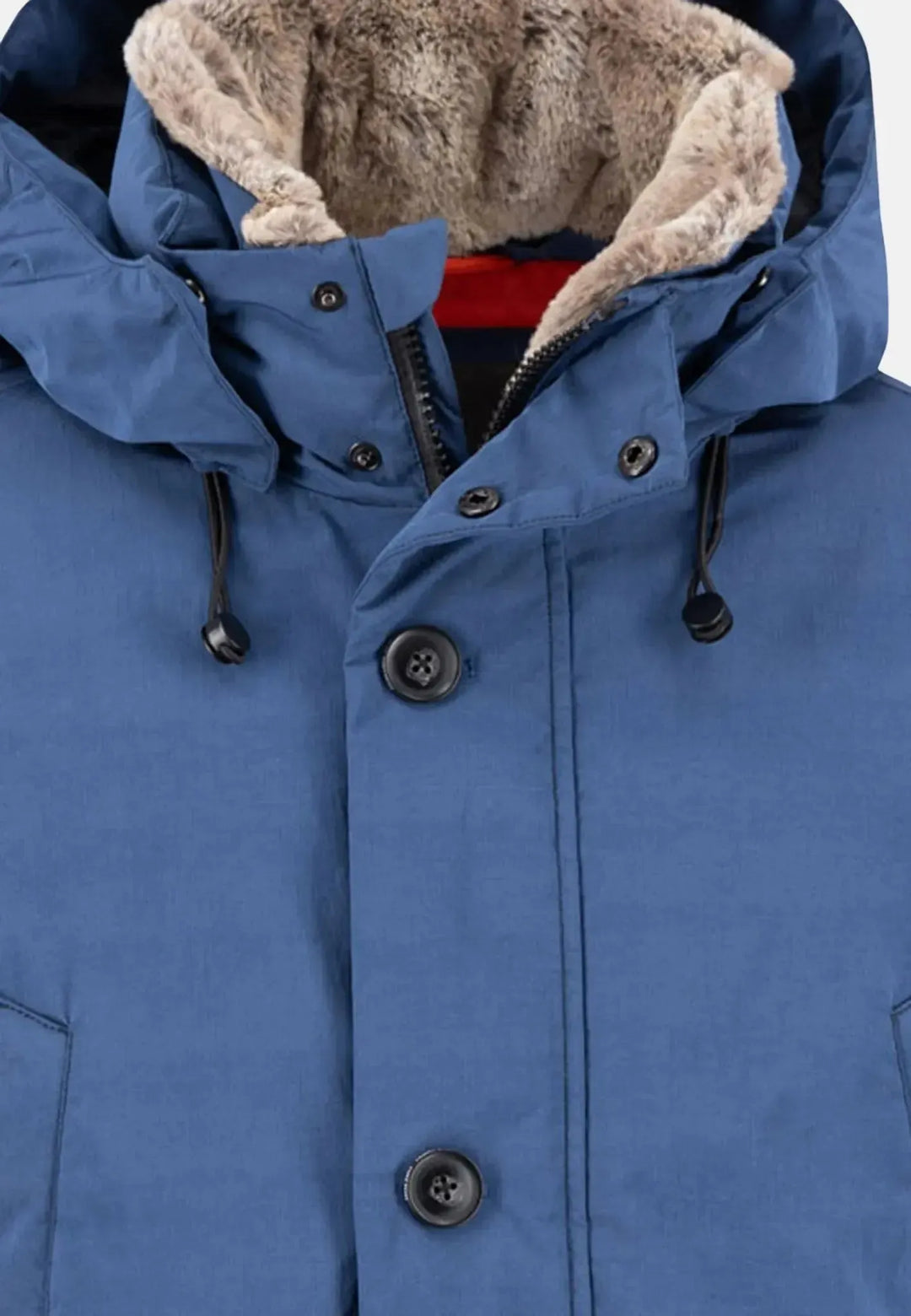 fynch-hatton-Hooded Winter Parka Jacket Misty Blue