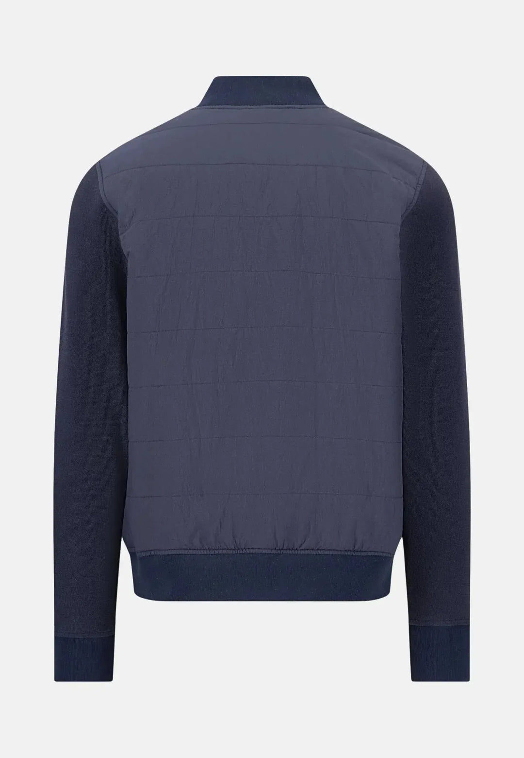 fynch-hatton-Hybrid Quilted Bomber Jacket Navy