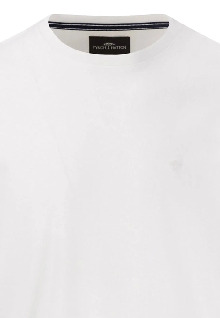 fynch-hatton-Interlock Logo T-Shirt White