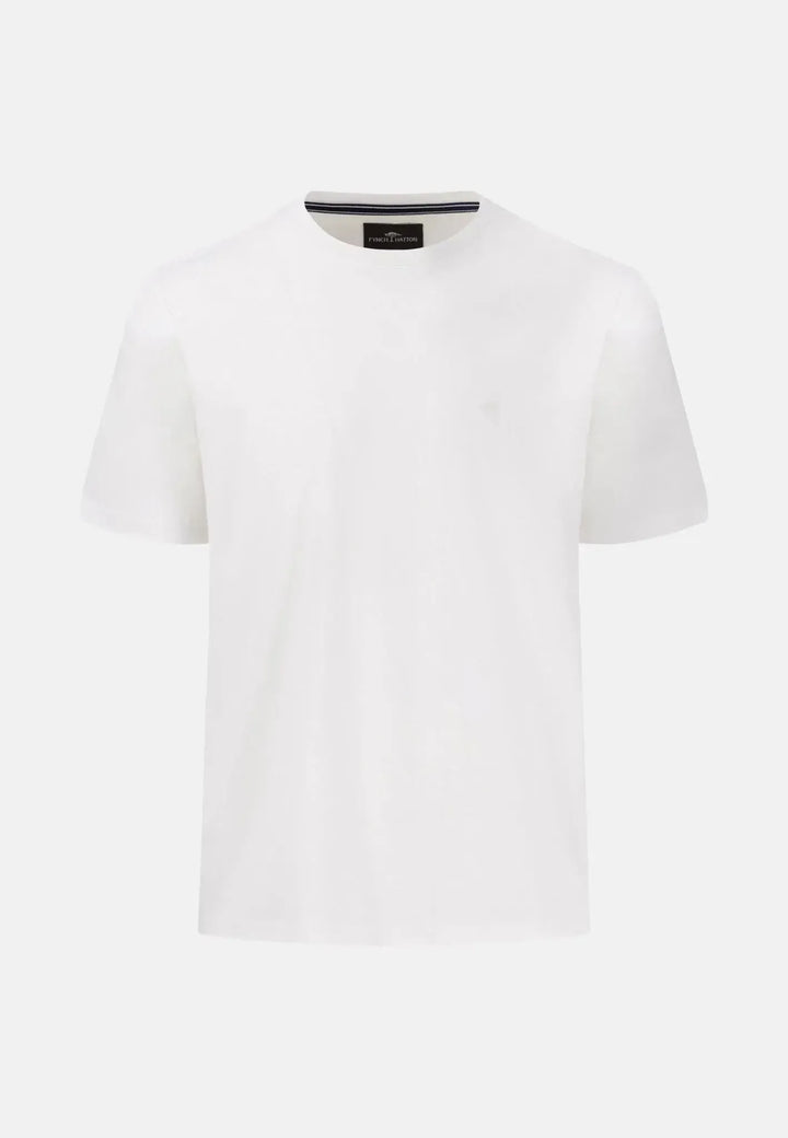 fynch-hatton-Interlock Logo T-Shirt White