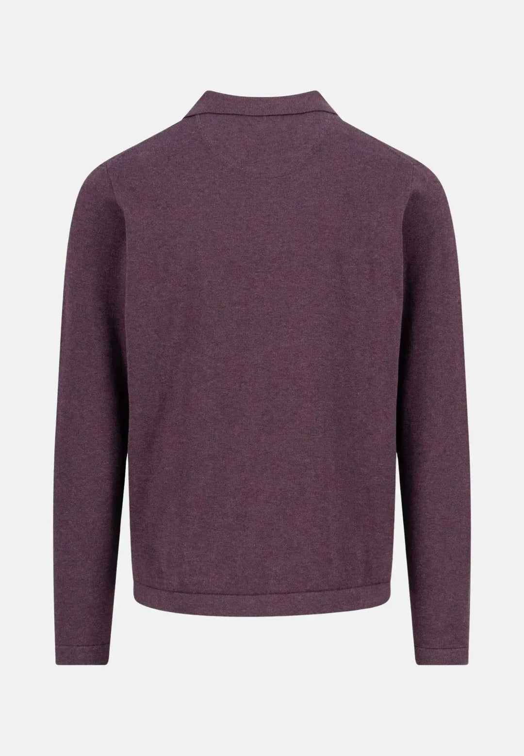 fynch-hatton-Kent Collar Buttoned Cardigan Aubergine