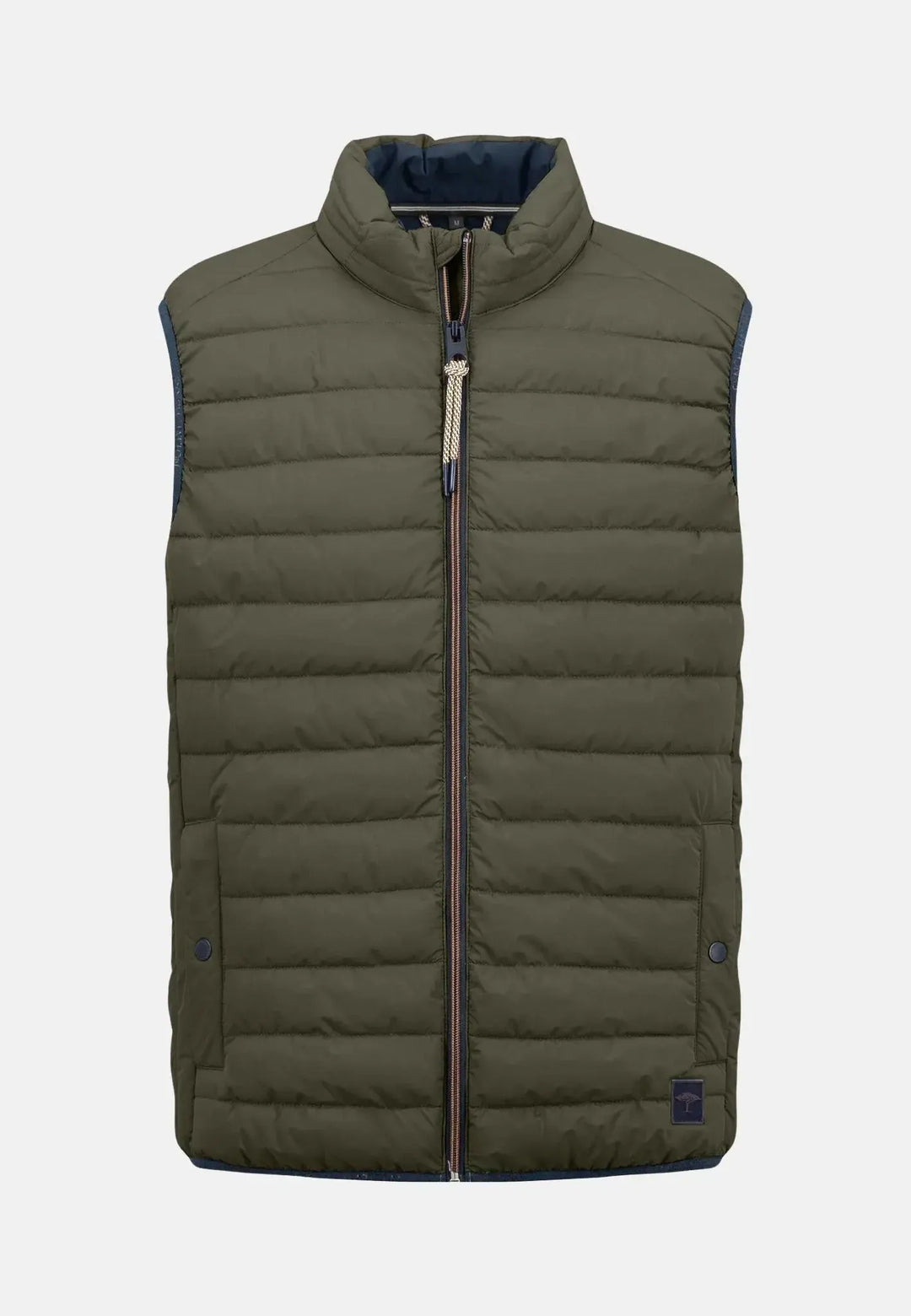 fynch-hatton-Light Weight Gilet Cloud Dark Khaki