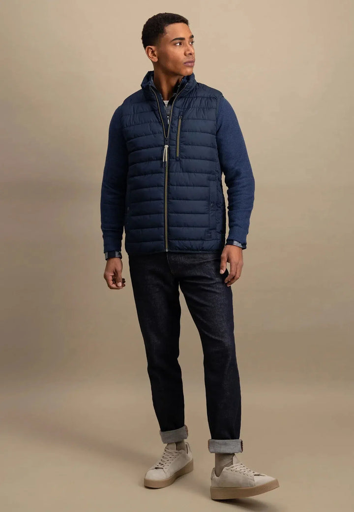 fynch-hatton-Light Weight Gilet Dark Navy