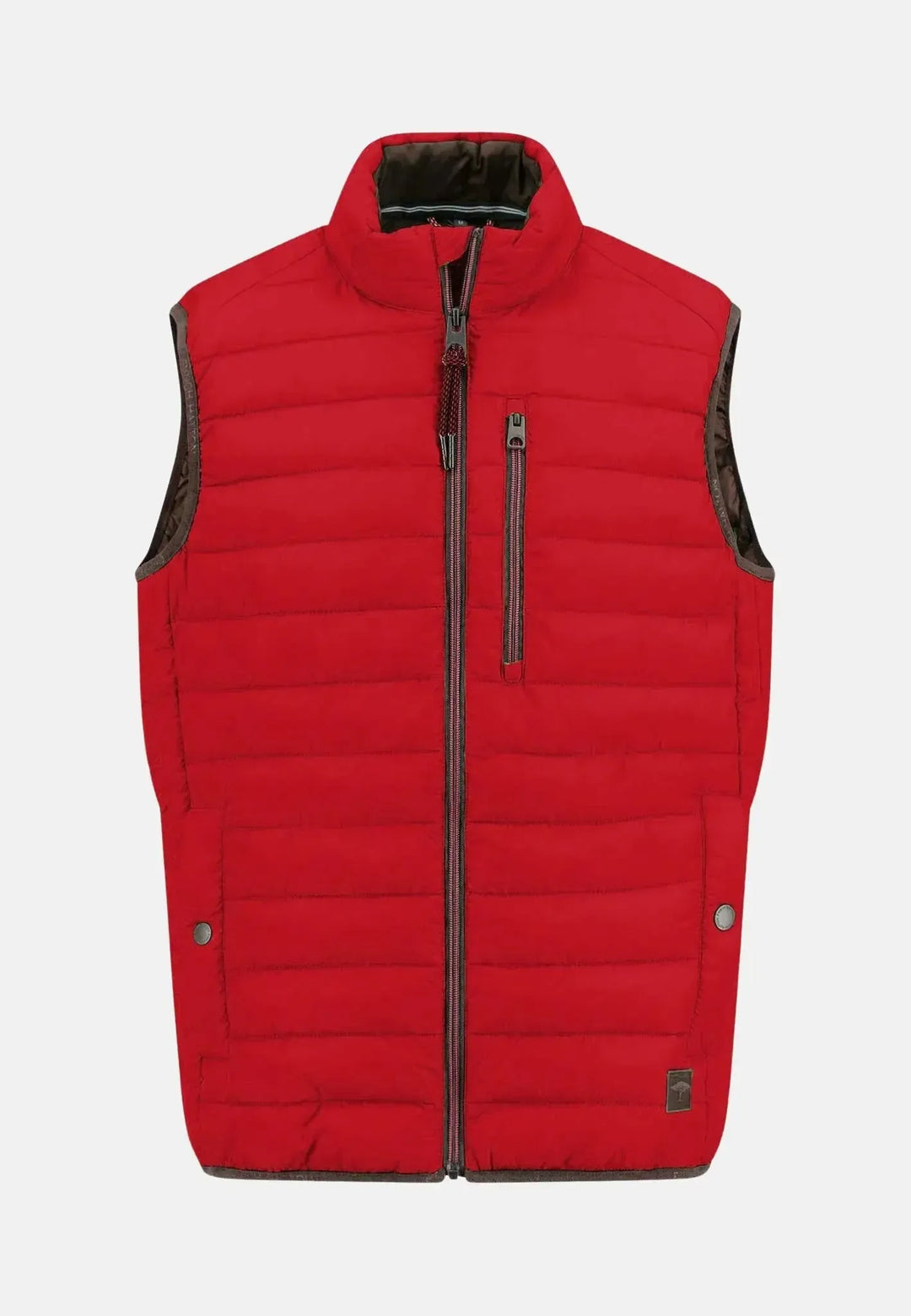 fynch-hatton-Light Weight Gilet Poppy Red