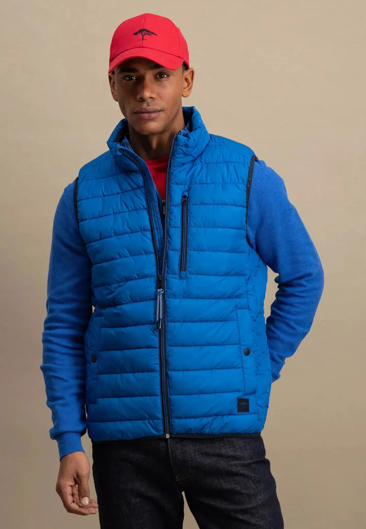 fynch-hatton-Light Weight Gilet Strong Blue