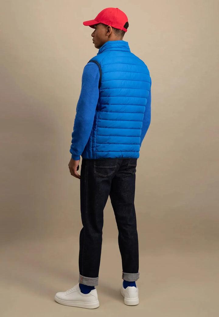 fynch-hatton-Light Weight Gilet Strong Blue