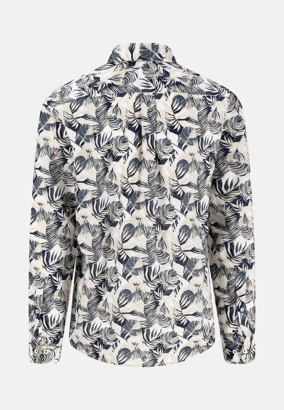 fynch-hatton-Linen Summer Prints Shirt Sand