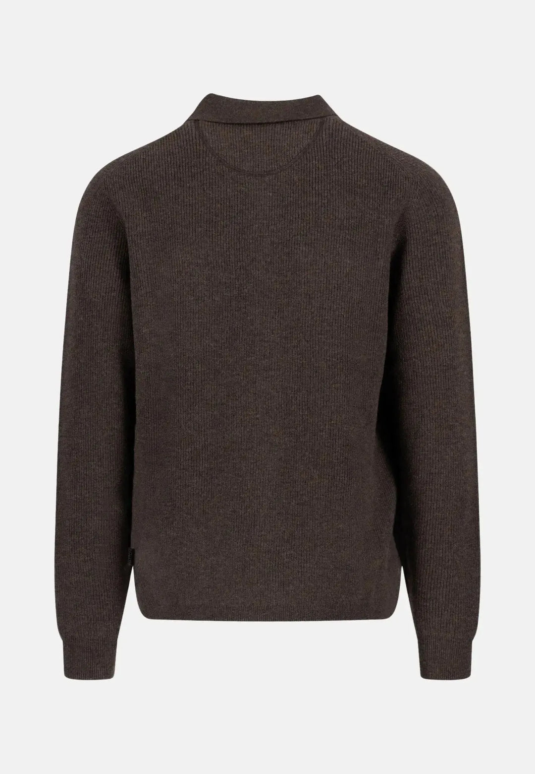 fynch-hatton-Merino Wool Cashmere Buttoned Cardigan Dark Chocolate