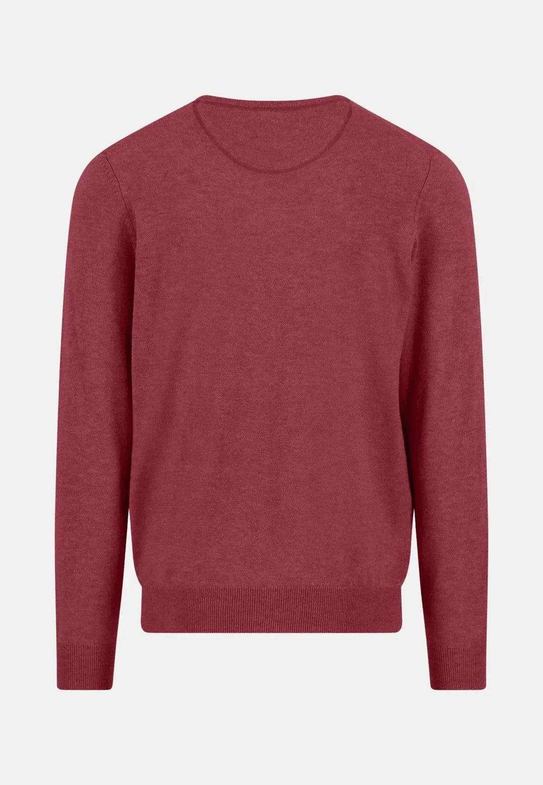 fynch-hatton-Merino Wool Cashmere Crewneck Knit Berry