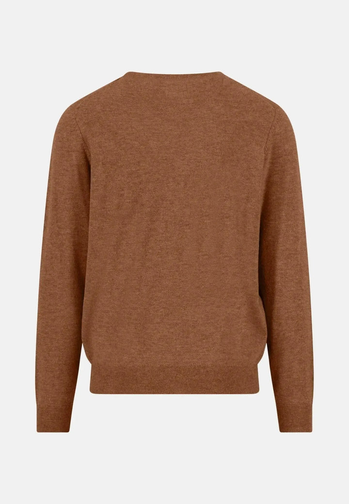 fynch-hatton-Merino Wool Cashmere Crewneck Knit Hazel