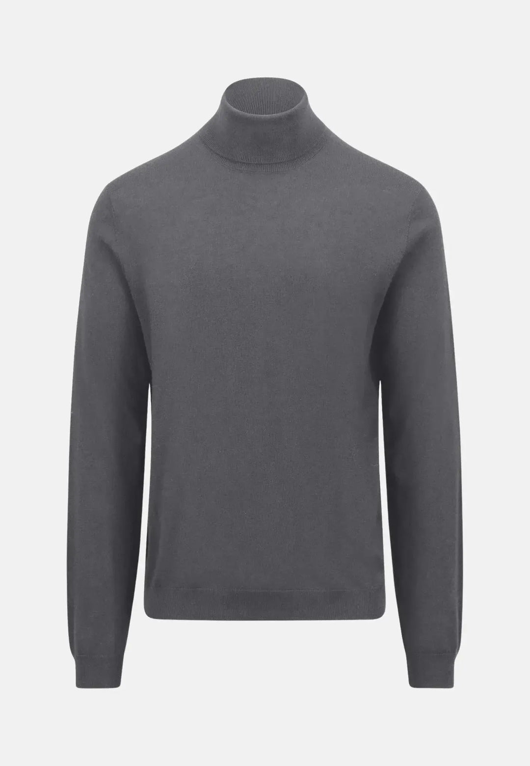 fynch-hatton-Merino Wool Rollneck Knit Steel