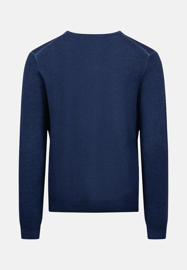 fynch-hatton-Merino Wool V-Neck Knit Night