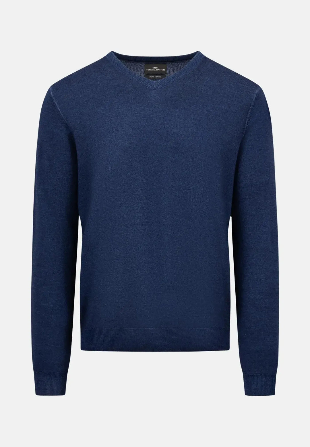fynch-hatton-Merino Wool V-Neck Knit Night