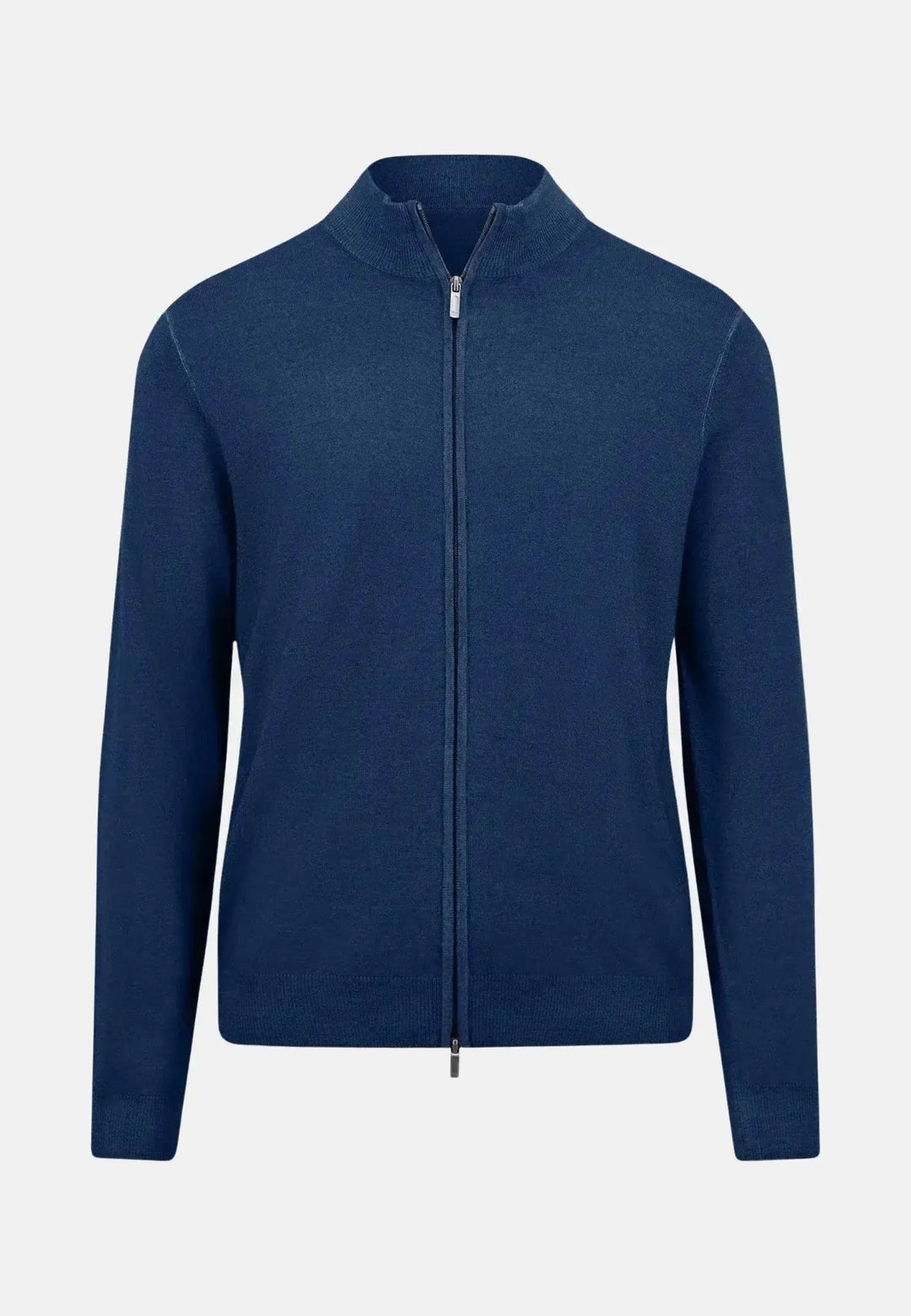 fynch-hatton-Merino Wool Zip Cardigan Night