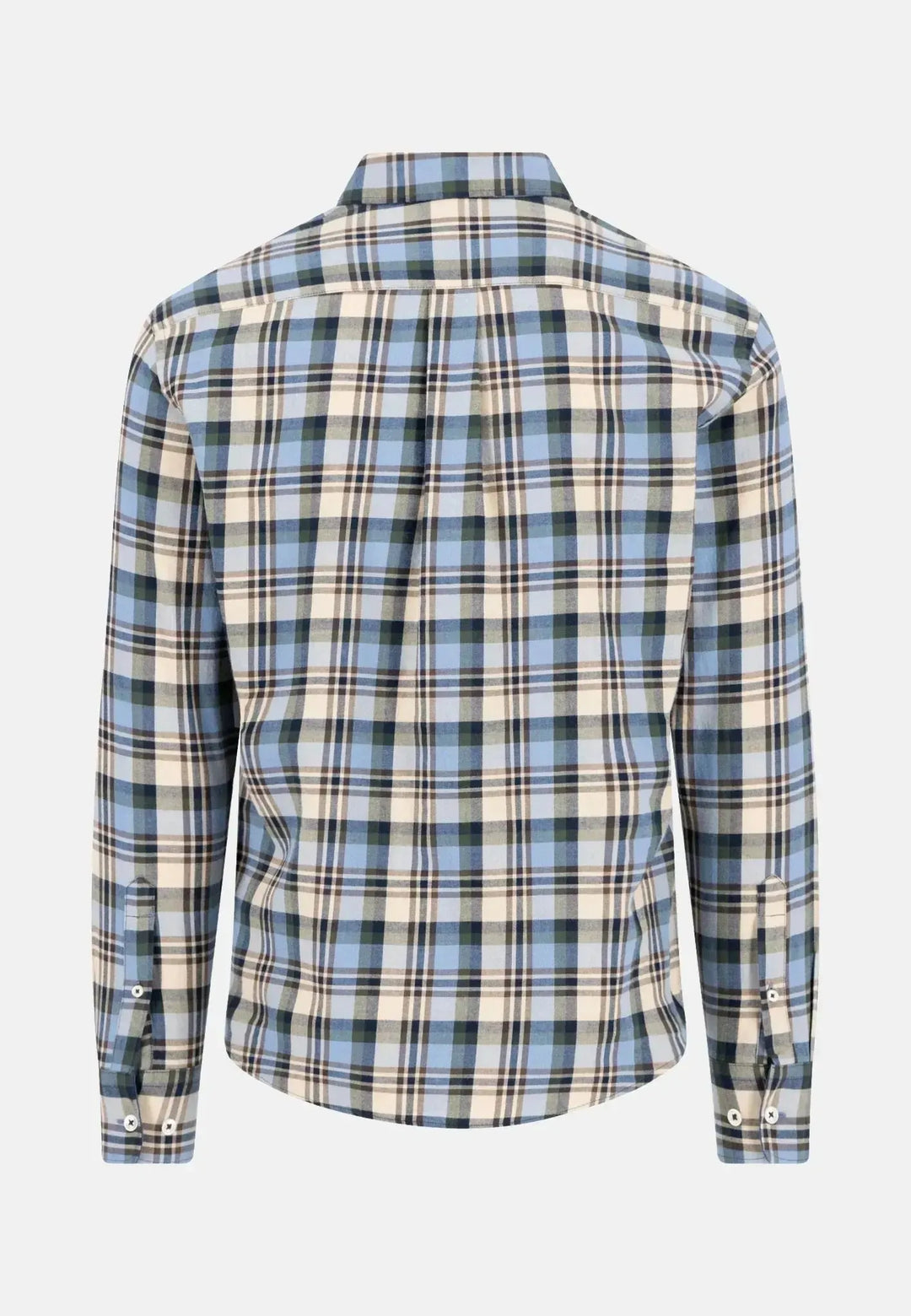 fynch-hatton-Multicolour Flannel Check Shirt Sand