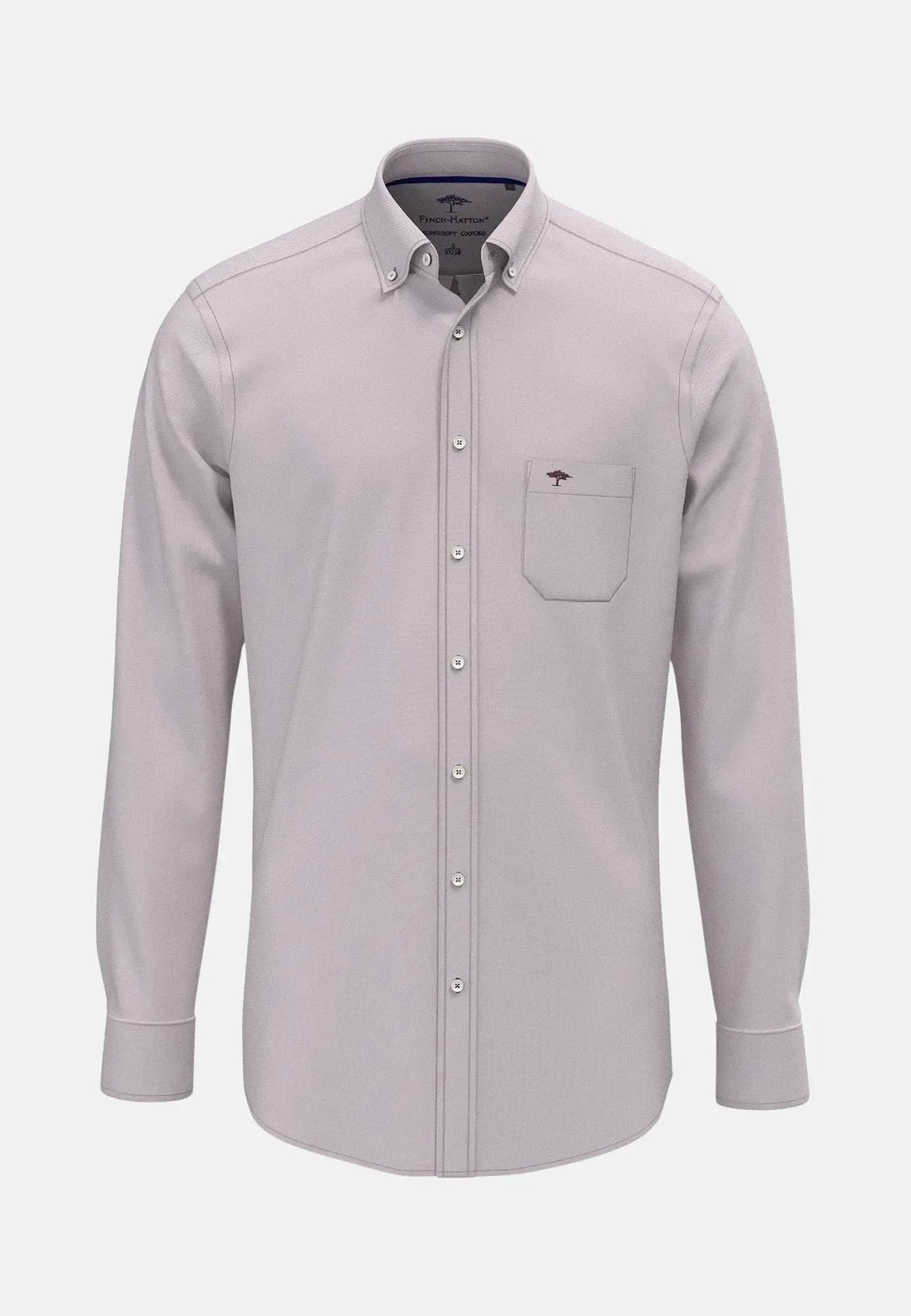 fynch-hatton-Oxford Solid Button Down Shirt Deep Merlot
