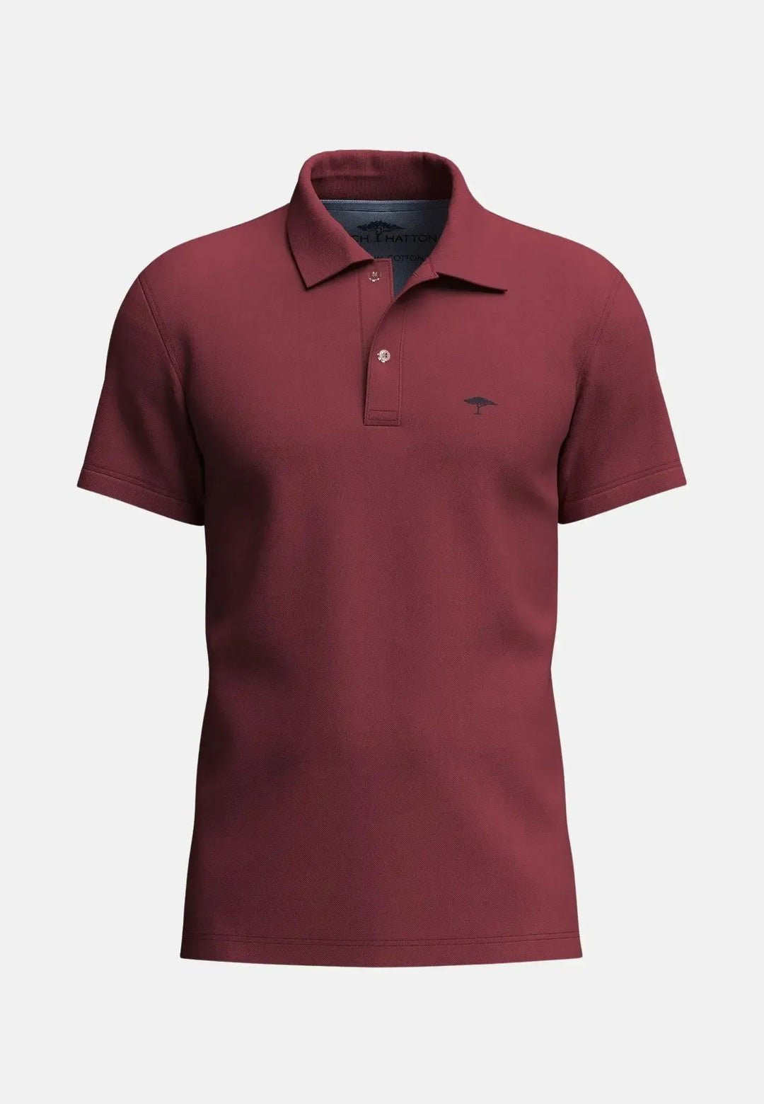 fynch-hatton-Premium Cotton Polo Shirt Berry
