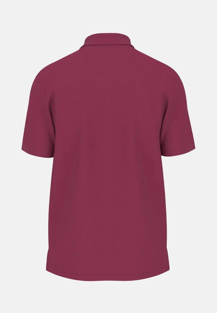 fynch-hatton-Premium Cotton Polo Shirt Dark Crimson