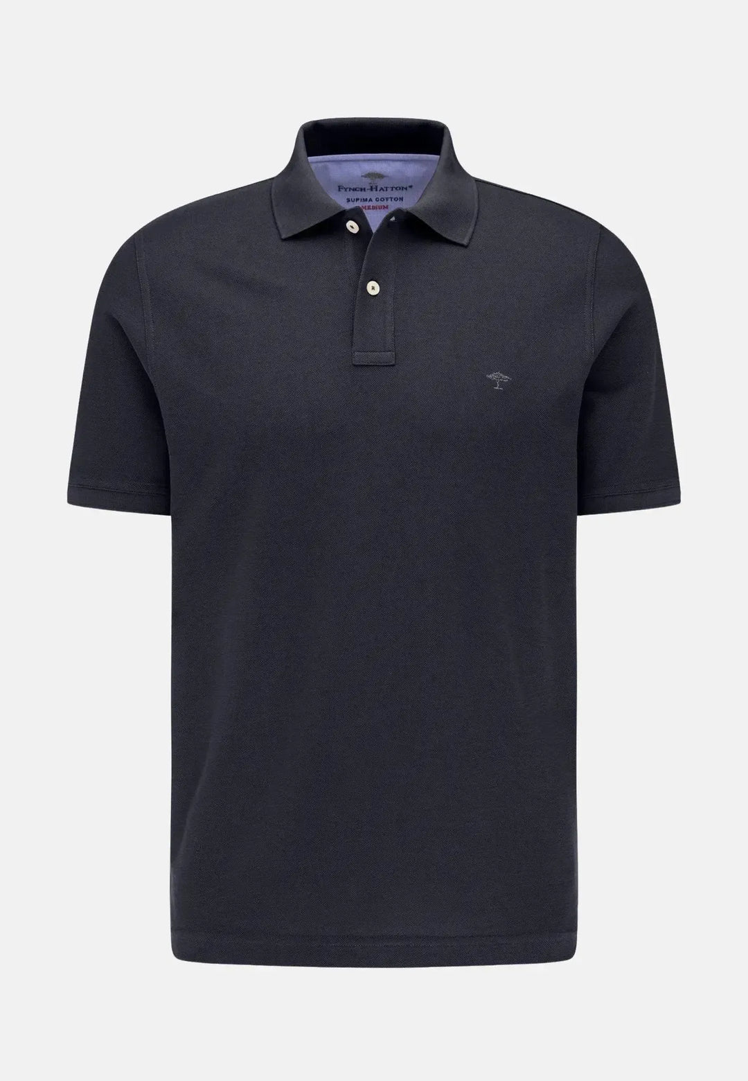 fynch-hatton-Premium Cotton Polo Shirt Navy